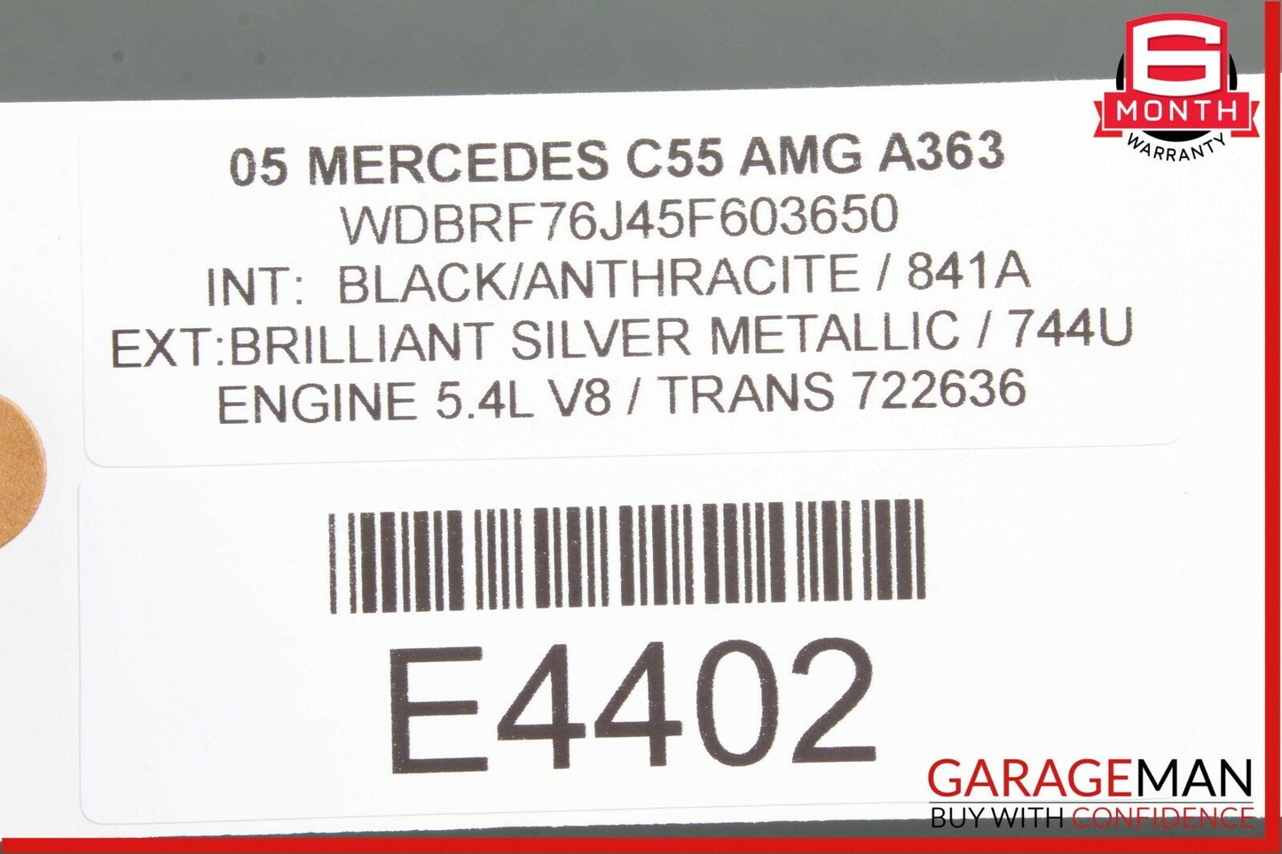 01-07 Mercedes W203 C55 AMG C230 Rear Right Side Door Control Module Unit OEM