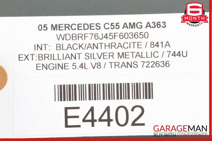 01-07 Mercedes W203 C55 AMG C230 Rear Right Side Door Control Module Unit OEM