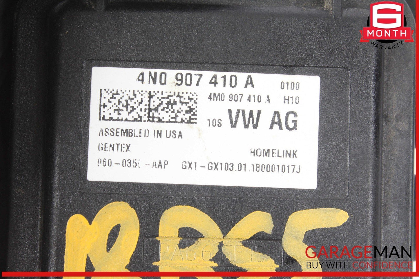 17-23 Audi RS5 S5 Q7 Homelink Garage Door Opener Control Module Unit 4N0907410A