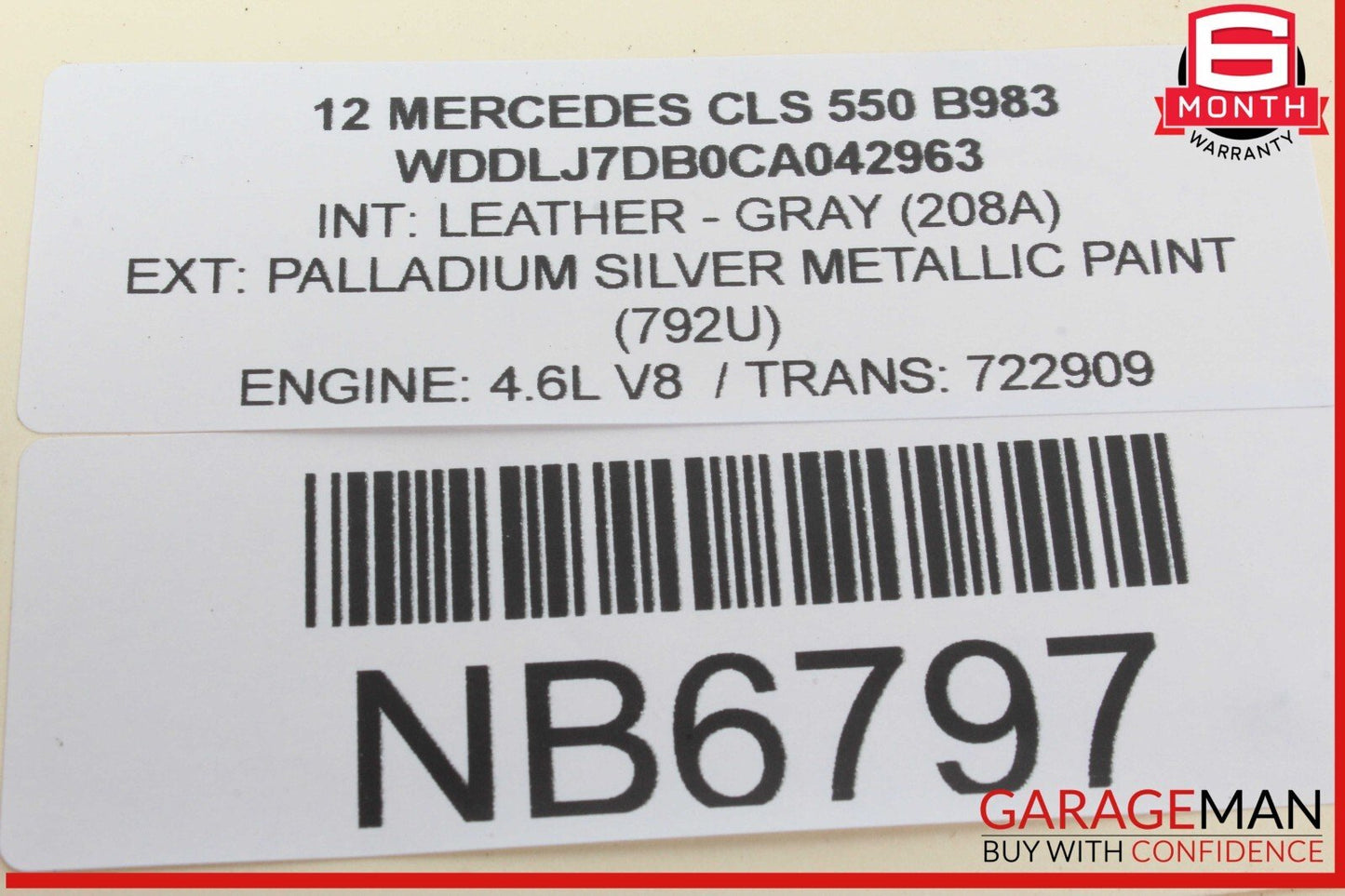 10-15 Mercedes W218 CLS550 C300 Keyless Go Entry Control Module 1729007900 OEM