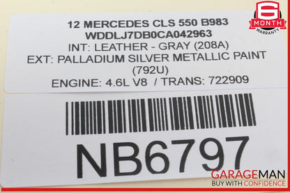 10-15 Mercedes W218 CLS550 C300 Keyless Go Entry Control Module 1729007900 OEM