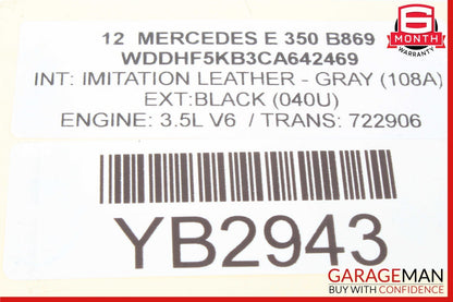 08-18 Mercedes W212 E350 Rear Left Lower Thrust Control Arm OEM