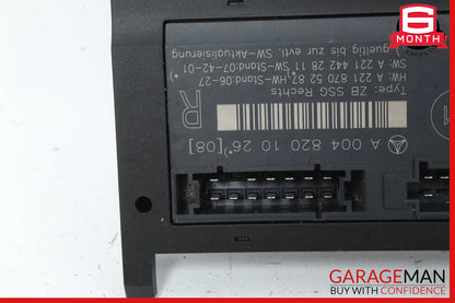 07-13 Mercedes W221 S550 S400 Front Right Side Under Seat Control Unit OEM