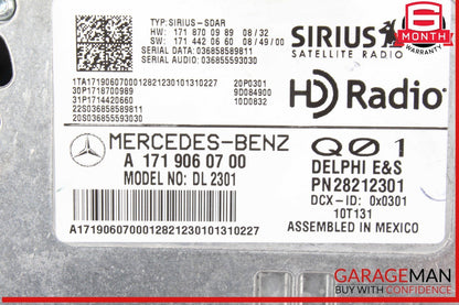 09-13 Mercedes R171 SLK300 Sirius Satellite Radio Receiver 1719060700 OEM