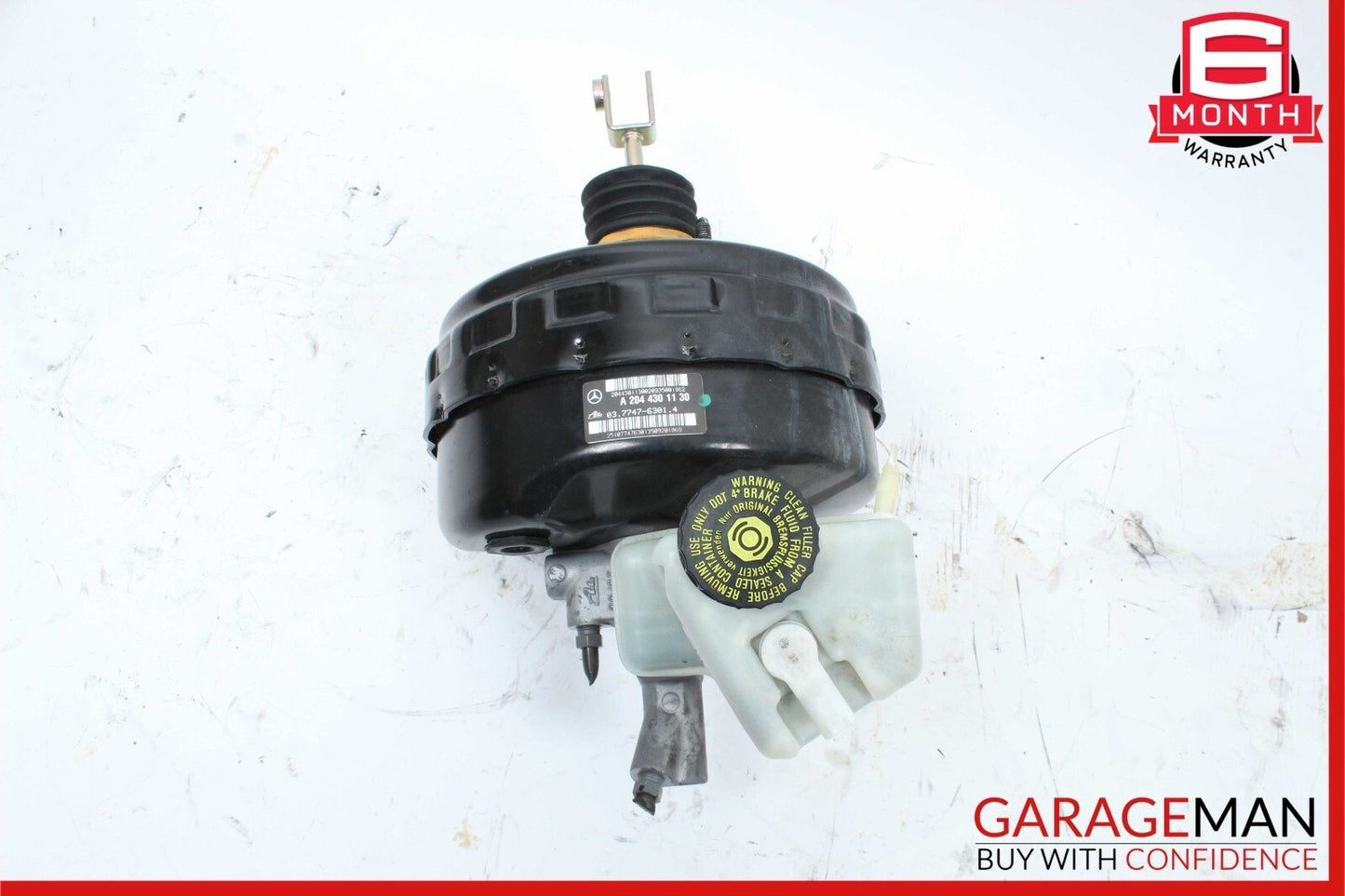 08-14 Mercedes X204 GLK350 Power Brake Booster Master Cylinder Reservoir OEM