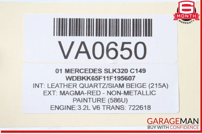 97-04 Mercedes R170 SLK320 C230 Aux Auxiliary Coolant Water Pump 0018351364 OEM