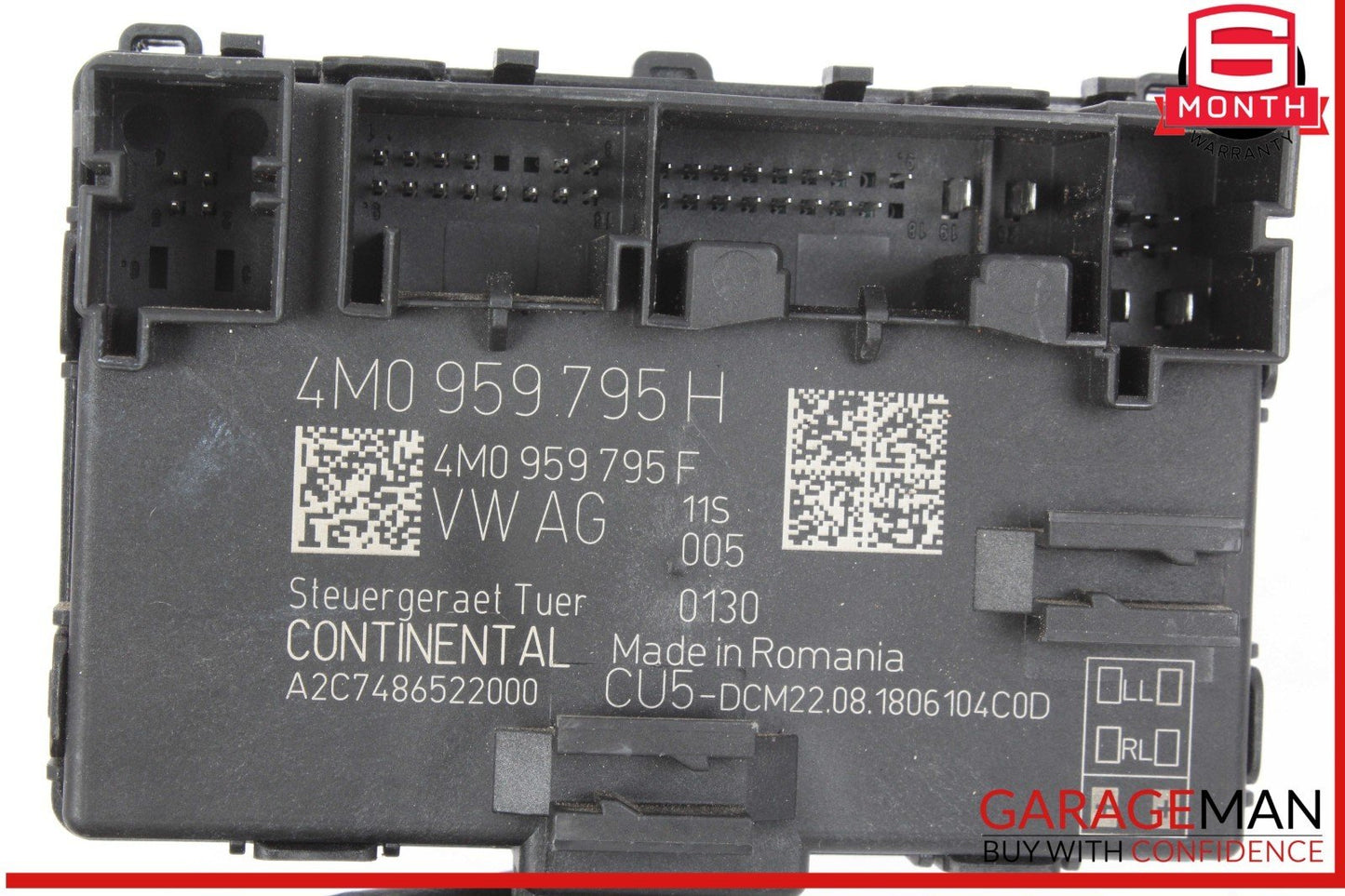 17-24 Audi Q7 Rear Right / Rear Left Side Door Control Module Unit 4M0959795H