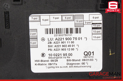 07-13 Mercedes W221 S400 S63 AMG Front Right Door Control Module 2219007501 OEM