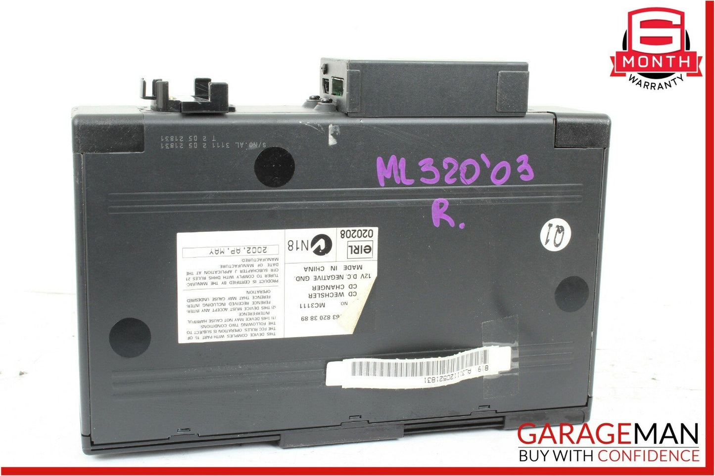 98-05 Mercedes W163 ML320 6 Disc CD Changer Player w/ Magazine MC3111 OEM