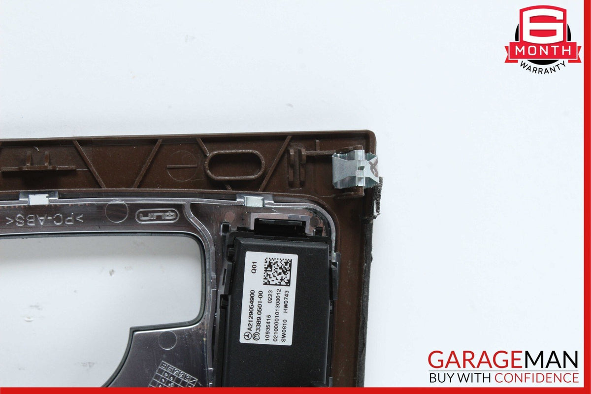 10-13 Mercedes W212 E350 E400 E550 Center Console Switch Trim Cover Bezel Wood