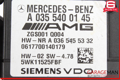 07-11 Mercedes W219 CLS63 AMG Fuel Pump Motor Control Module 0355400145 OEM
