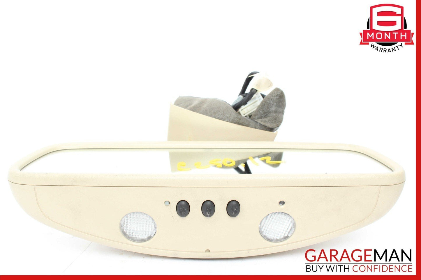 12-14 Mercedes W204 C250 C300 Interior Rear View Mirror Beige OEM