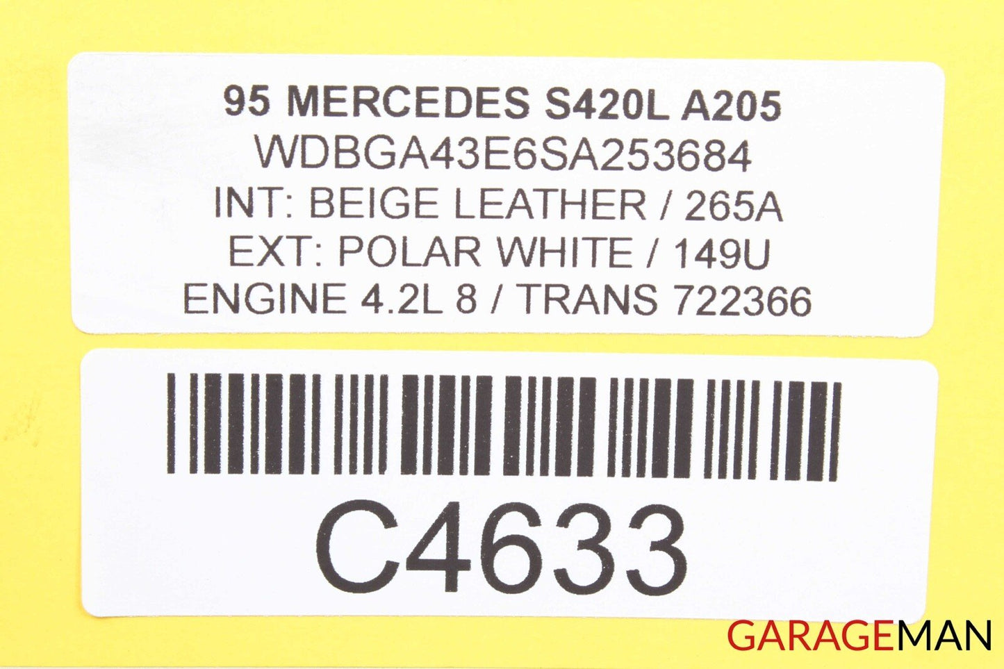 94-99 MERCEDES W140 S420L S420 ANTI THEFT CONTROL MODULE 1408206626 OEM A205