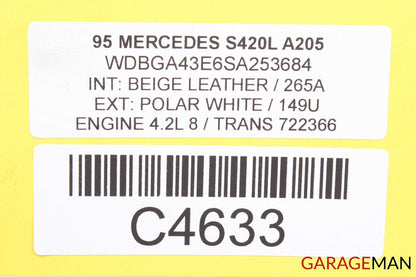 94-99 MERCEDES W140 S420L S420 ANTI THEFT CONTROL MODULE 1408206626 OEM A205