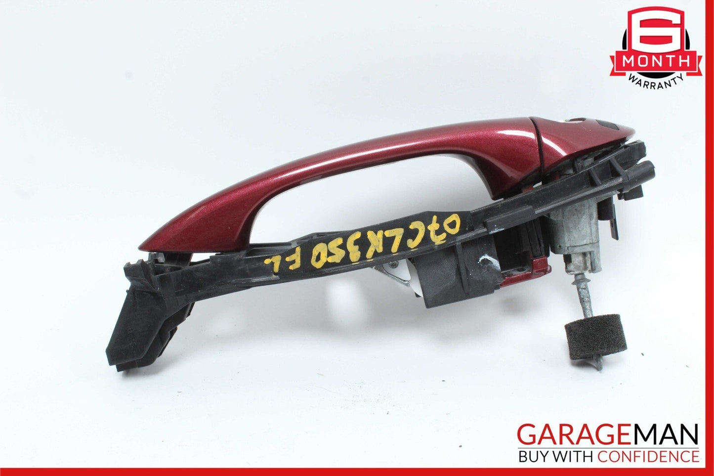 03-09 Mercedes W209 CLK500 Front Left Side Exterior Door Handle Thulite Red