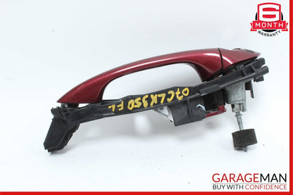 03-09 Mercedes W209 CLK500 Front Left Side Exterior Door Handle Thulite Red
