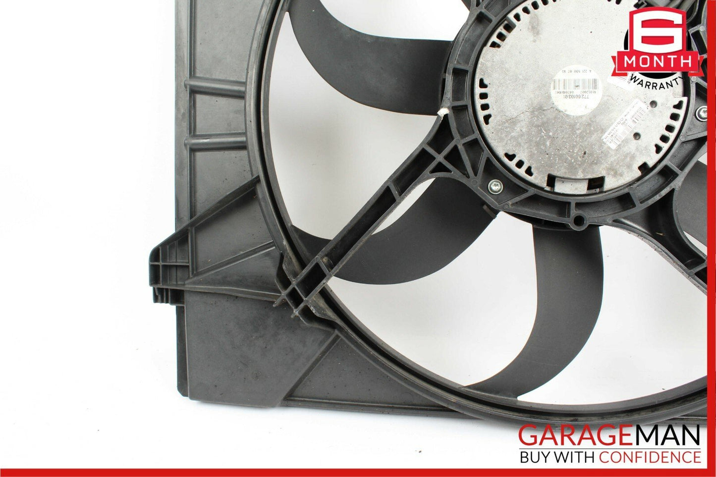 07-09 Mercedes W221 S450 S550 CL550 Engine Motor Cooling Fan Shroud Assembly OEM
