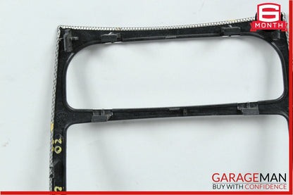 01-04 Mercedes W203 C230 Coupe Center Dash Radio Bezel Trim Panel Carbon Fiber