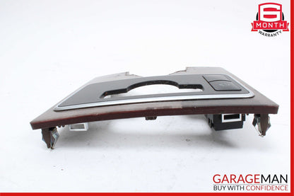 10-13 Mercedes W212 E350 E400 E550 Center Console Switch Trim Cover Bezel Wood