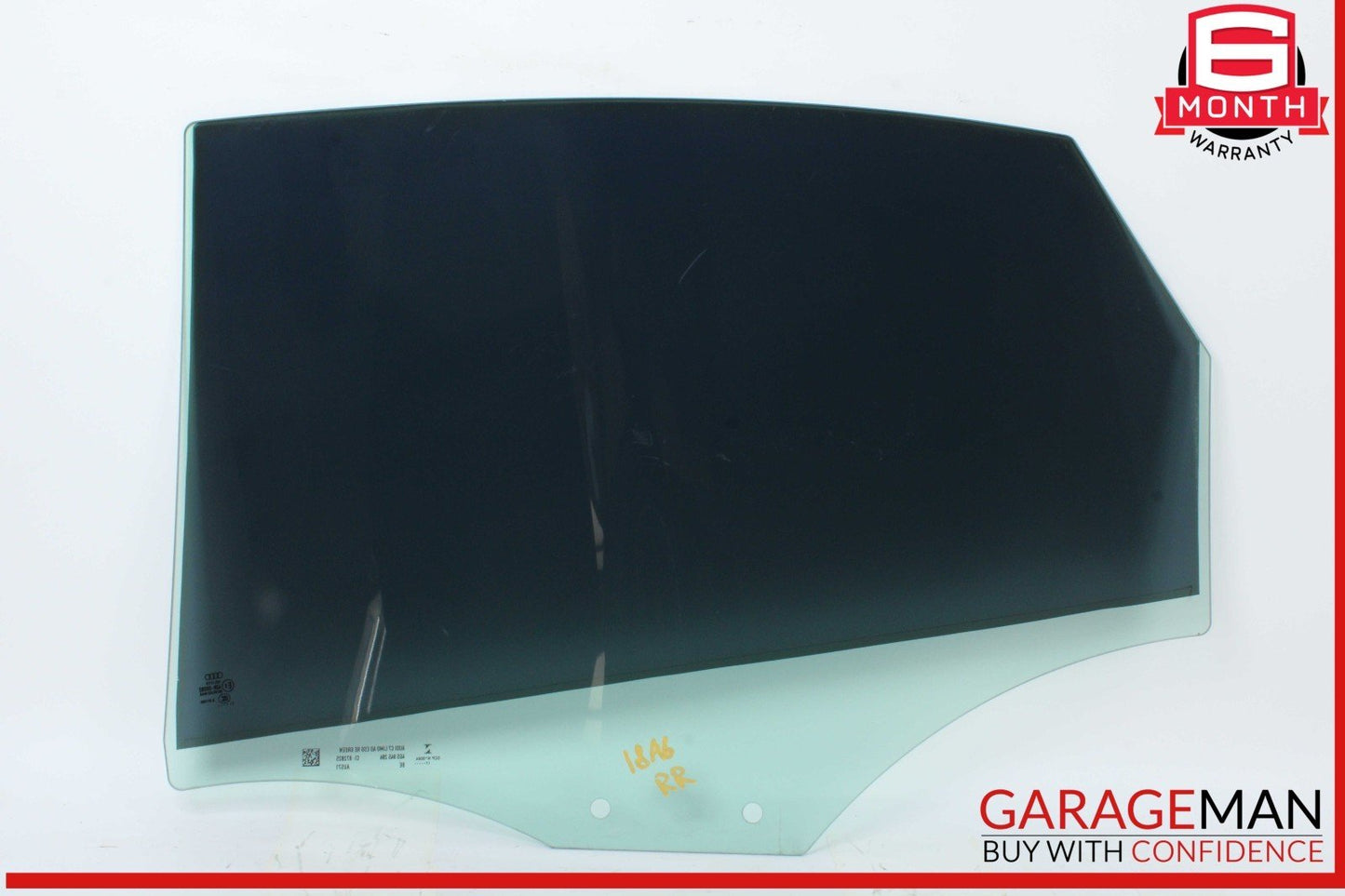 12-18 Audi A6 Rear Right Side Door Window Auto Glass OEM