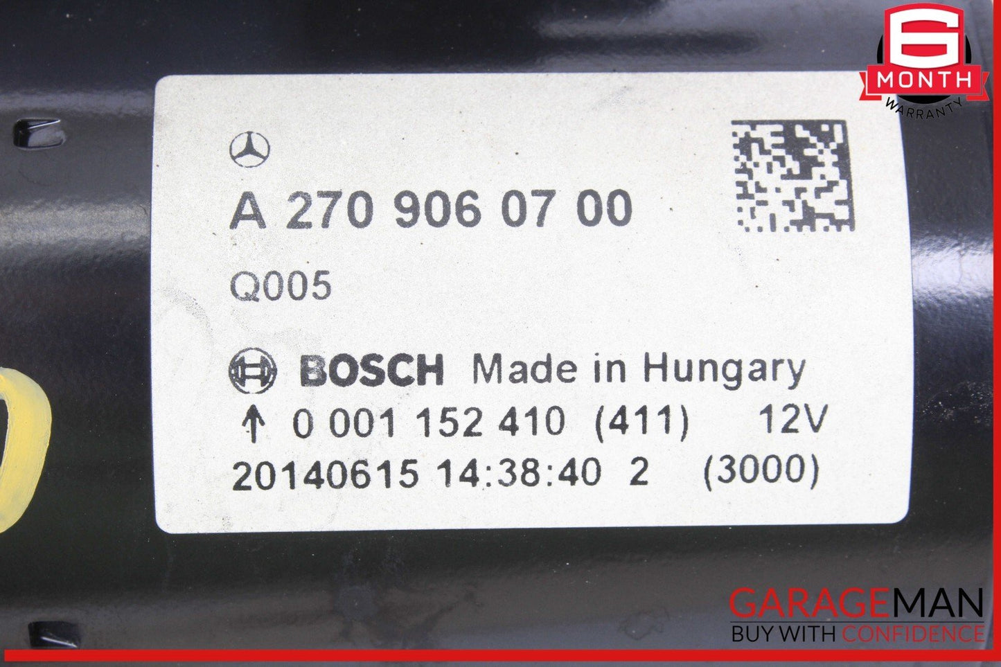 14-19 Mercedes W117 CLA250 GLA250 Engine Starter Motor 2709060700 OEM