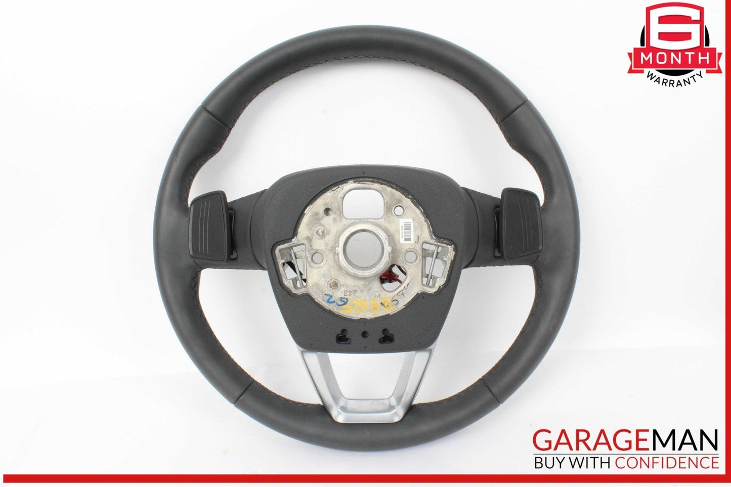 18-25 Audi Q5 Heated Leather Steering Wheel w/ Paddle Shifters Black 80A419091CM
