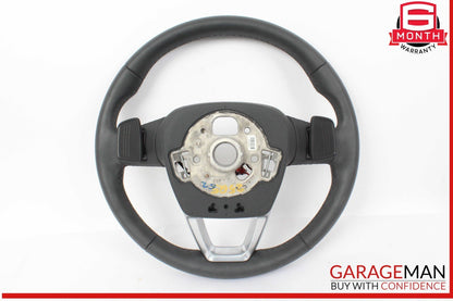 18-25 Audi Q5 Heated Leather Steering Wheel w/ Paddle Shifters Black 80A419091CM