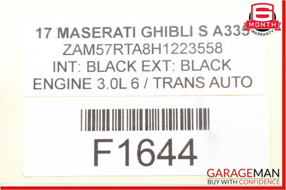 14-17 Maserati Ghibli Rear Right Side Door Lock Latch Actuator Mechanism OEM