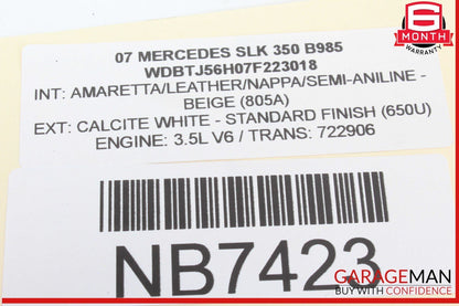 01-09 Mercedes W209 CLK350 SLK350 Rear Left / Right Lower Thrust Control Arm