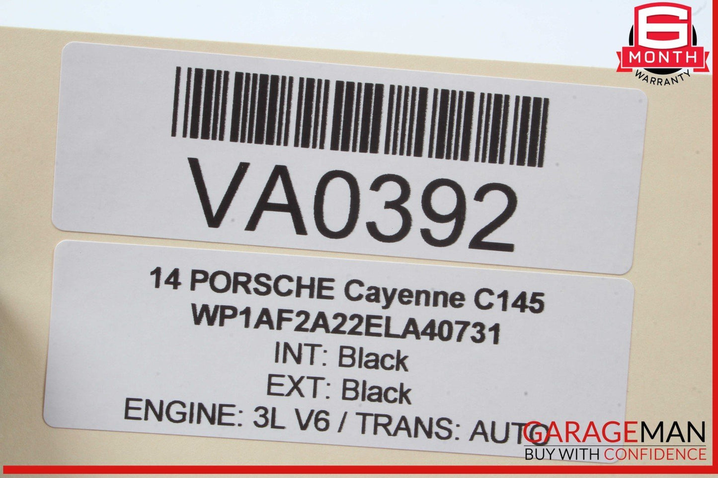 11-18 Porsche Cayenne 958 Steering Column Trim Cover Black 7PP953519 OEM