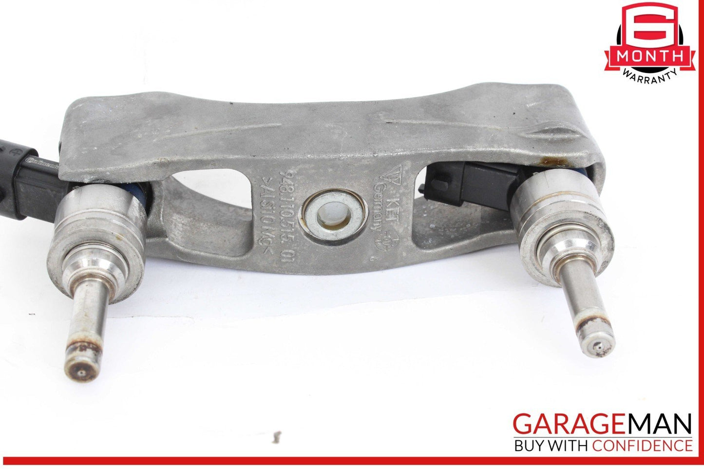 10-16 Porsche Panamera 970 Fuel Injector Rail Support Bracket Set w/ Injectors