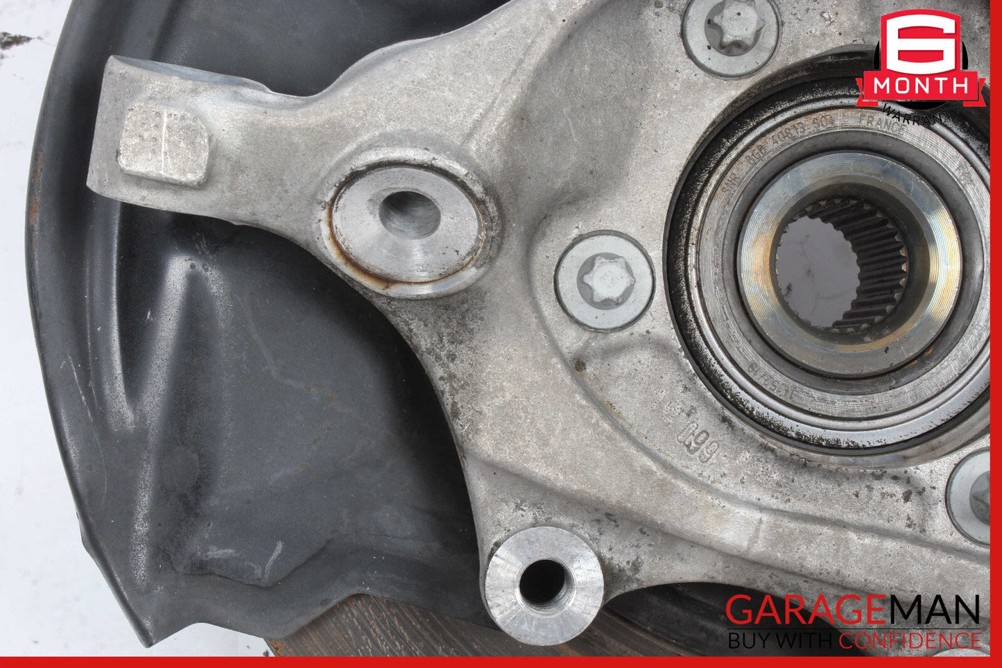 08-14 Mercedes W204 C250 Rear Left Side Spindle Knuckle Hub Bearing Brake Rotor
