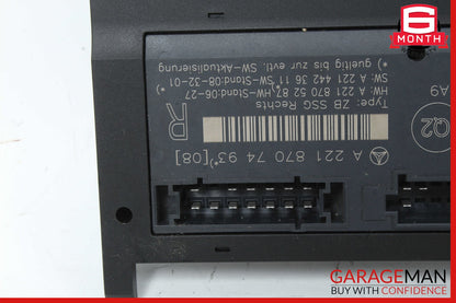 07-13 Mercedes W221 S550 S400 Front Right Side Under Seat Control Unit OEM