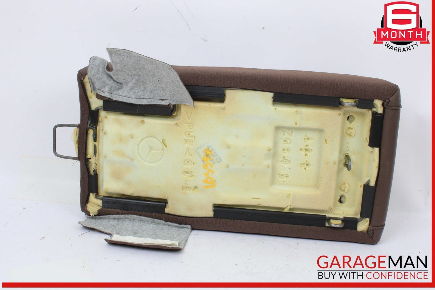 14-17 Mercedes W222 S550 S63 AMG Rear Center Middle Lower Seat Cushion Brown OEM