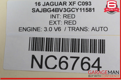 16-23 Jaguar XF Engine Fuel Gas Pump Tank Sending Unit Assembly OEM