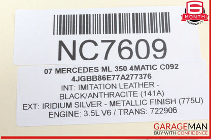 06-12 Mercedes W164 ML350 4MATIC Front Left Side Dash AC Air Vent Grill OEM