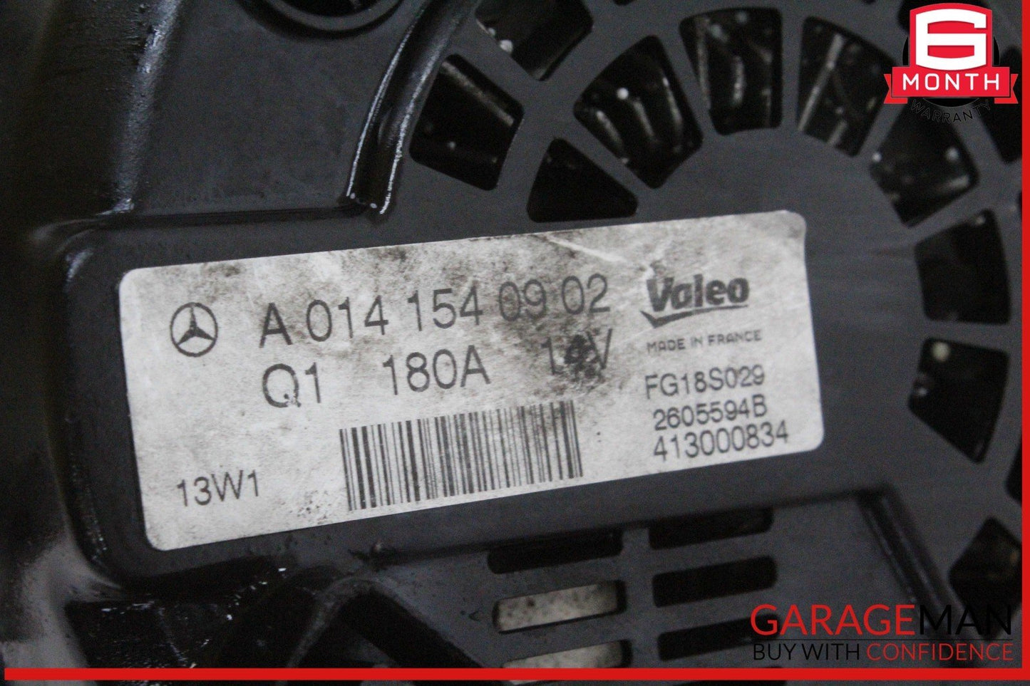 11-20 Mercedes X166 GL450 Alternator Generator Valeo 180A 0141540902 OEM