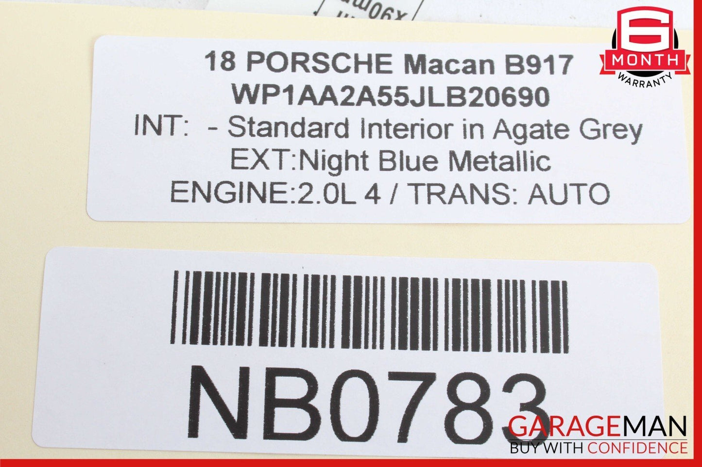 15-18 Porsche Macan 95B Power Brake Booster Master Cylinder Reservoir OEM