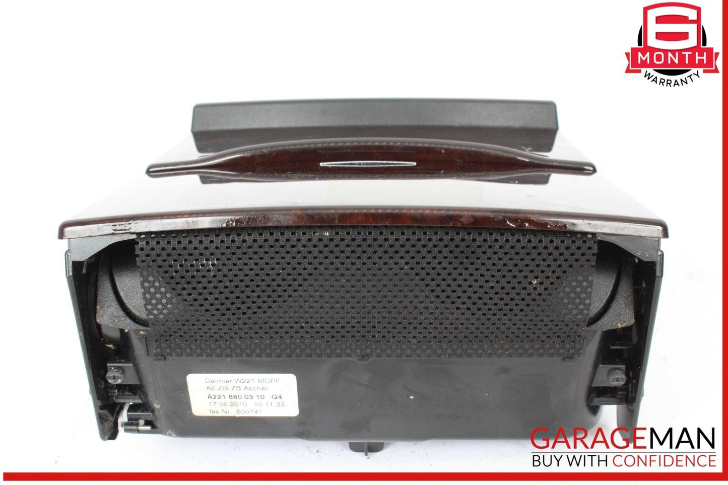 10-13 Mercedes W221 S550 S600 Ash Tray Ashtray Lighter Cup Holder Trim Wood OEM