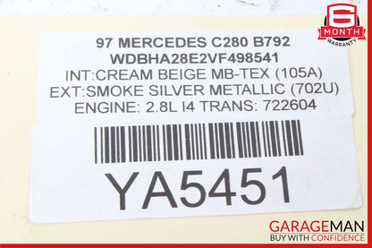 94-00 Mercedes W202 C280 C230 Power Steering Rack Gear Box Gearbox OEM