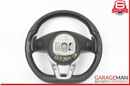 17-20 Mercedes R172 SLC300 Steering Wheel w/ Paddle Shifters Black OEM