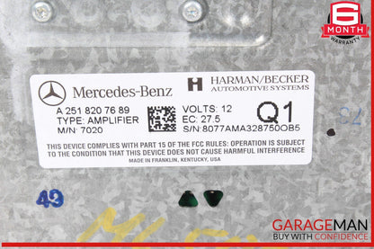 06-09 Mercede W164 ML500 R500 Amplifier Amp Harman Becker Kardon 2518207689