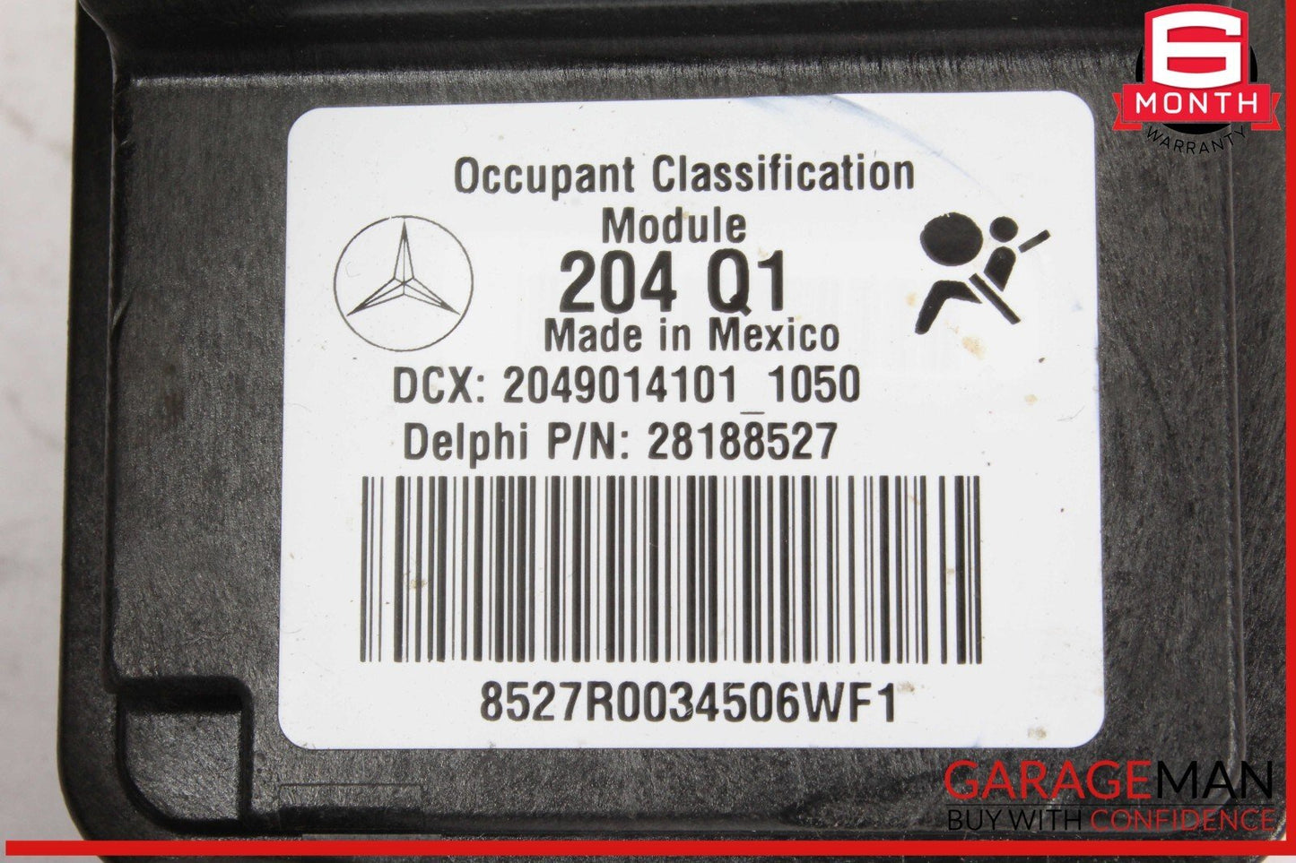 08-11 Mercedes W204 C300 C350 Front Right Seat Occupancy Sensor Mat SRS Module