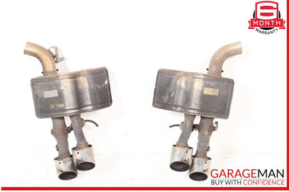 14-17 Maserati Quattroporte SQ4 Rear Right & Left Exhaust Muffler Dual Tip OEM