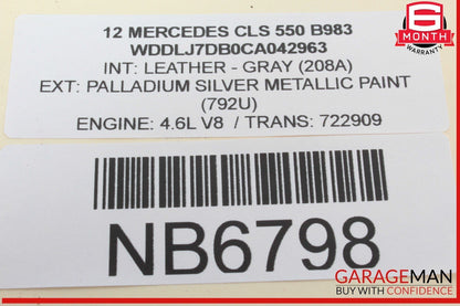 12-18 Mercedes W218 CLS500 CLS63 Seat Vacuum Pump Reservoir Tank 0008003119 OEM