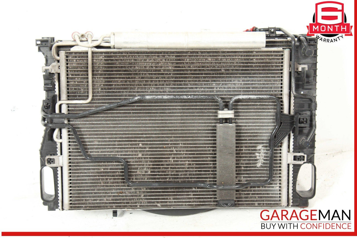 03-06 Mercedes W211 E500 CLS500 Engine Cooling Radiator A/C Air Condenser Assy
