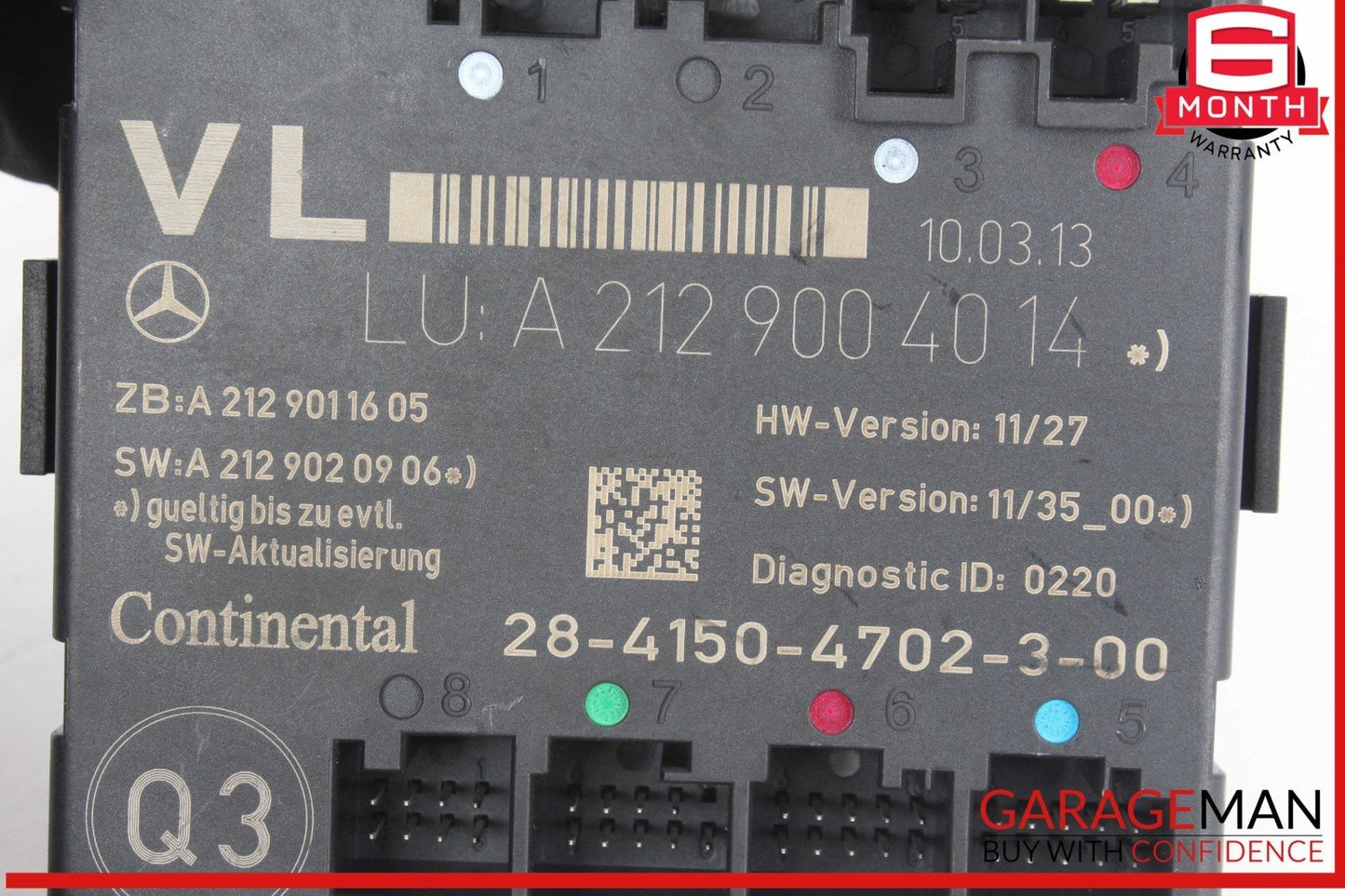 08-18 Mercedes W212 E350 C300 Front Left Side Door Control Module Unit OEM