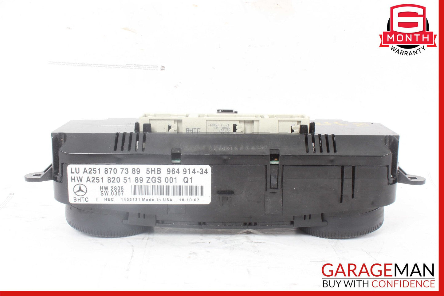 07-12 Mercedes X164 GL450 4Matic A/C AC Heater Climate Control Switch Trim OEM