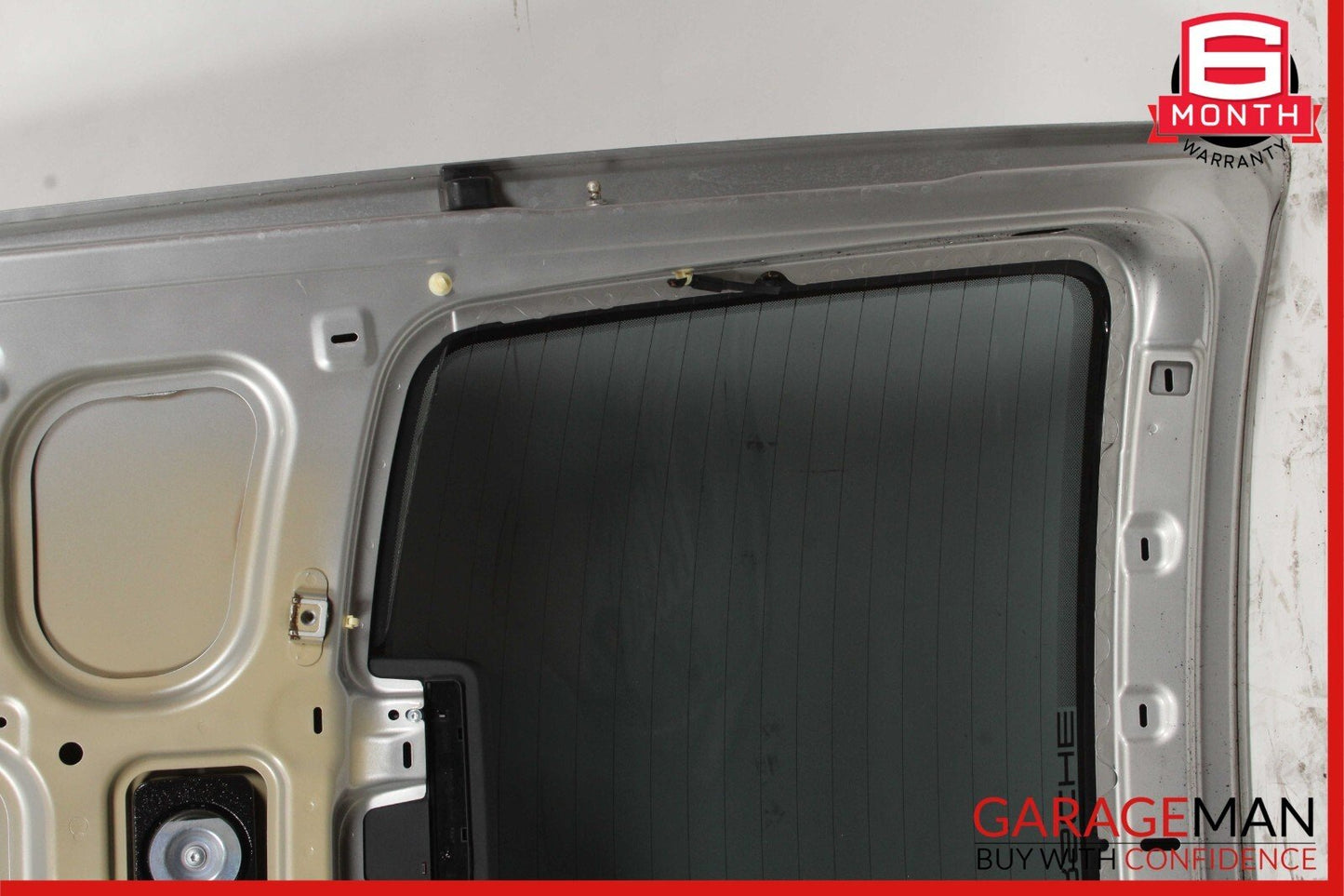 06-08 Porsche Cayman 987 Rear Trunk Glass Hatch Tail Gate Panel Assembly Silver