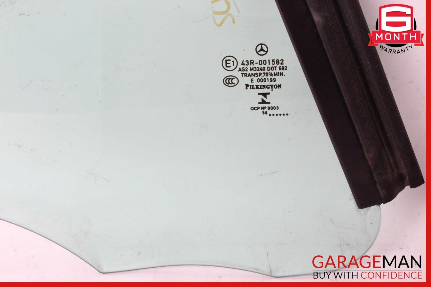 12-20 Mercedes R172 SLK250 SLK350 Rear Right Side Quarter Window Glass OEM